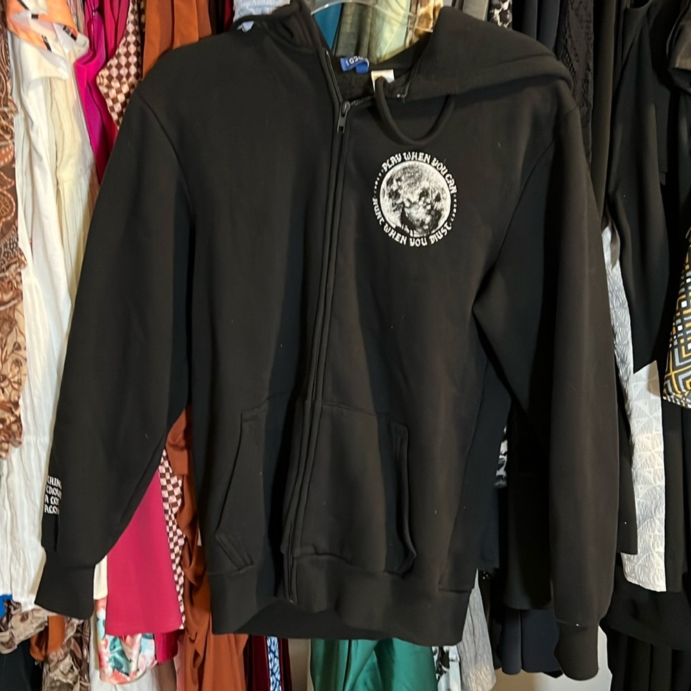 ⚠️LAST CHANCE! DONATING 6/30⚠️ Black graphic hoodie